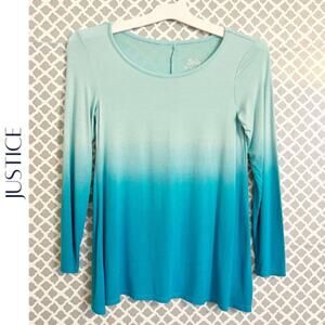 Justice Ombre Blue Top – Girl’s Size 10